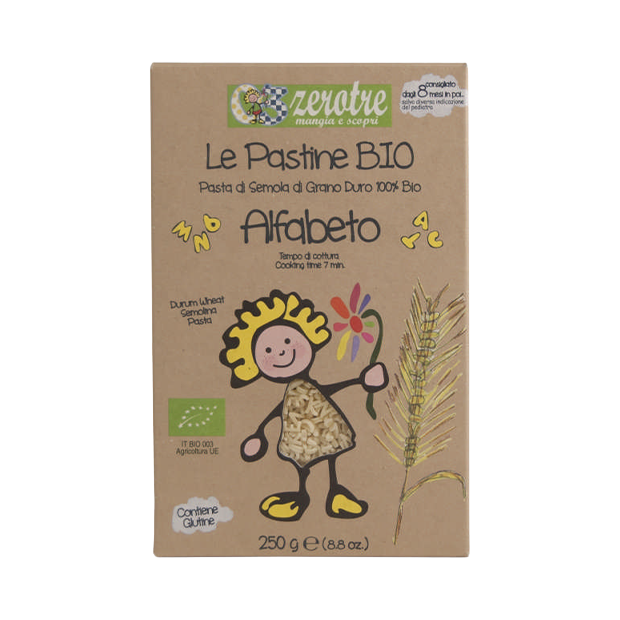 רוסטיקלה- אלפבטו 250 גרם (אורגני- ילדים)