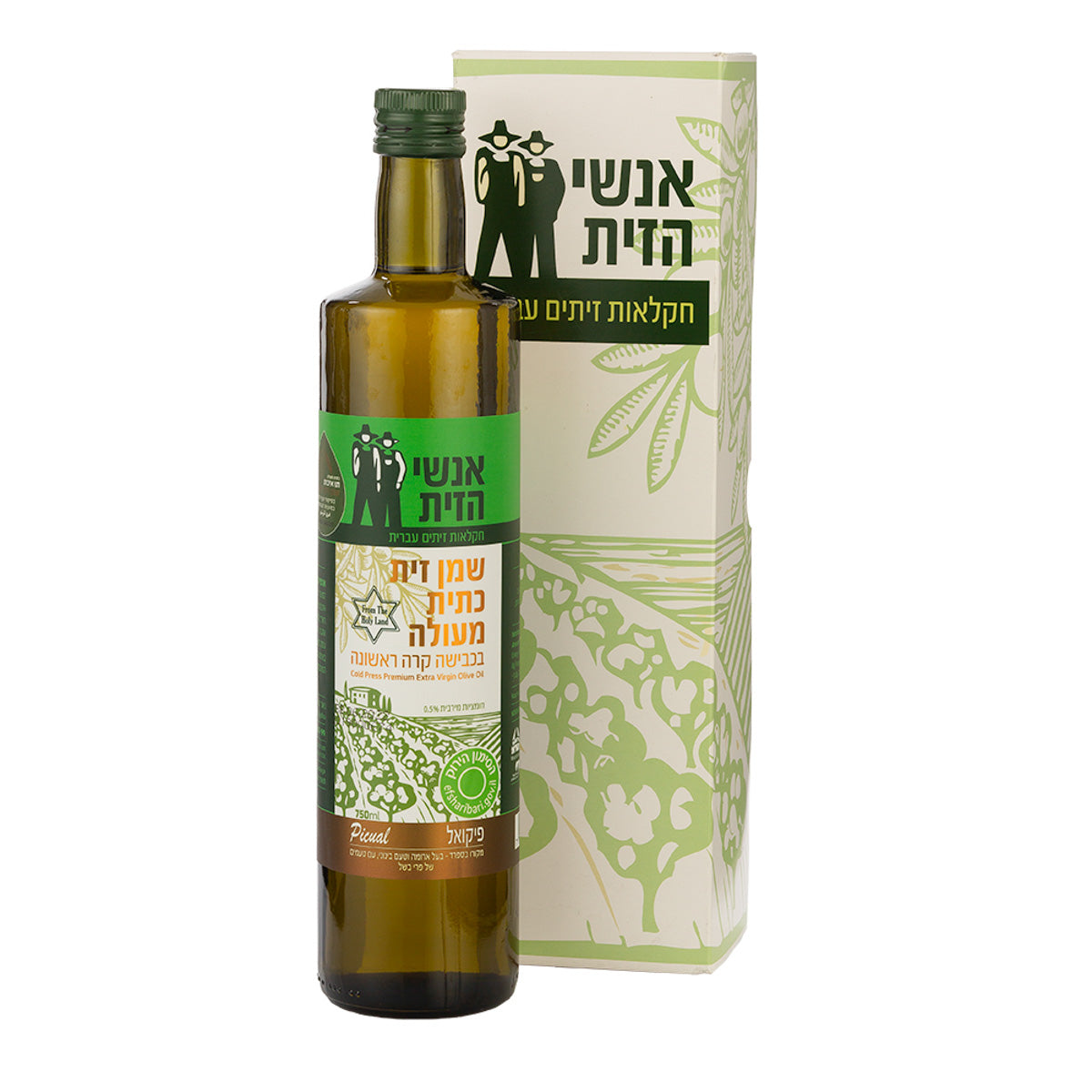 במארז מהודר בקבוק 750 מל שמן זית כתית מעולה