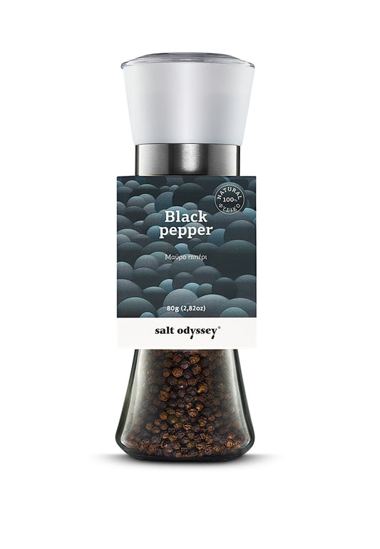 מטחנת פלפל שחור יבש 80 גר salt odyssey