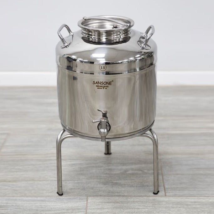 מיכל נירוסטה 15 ליטר