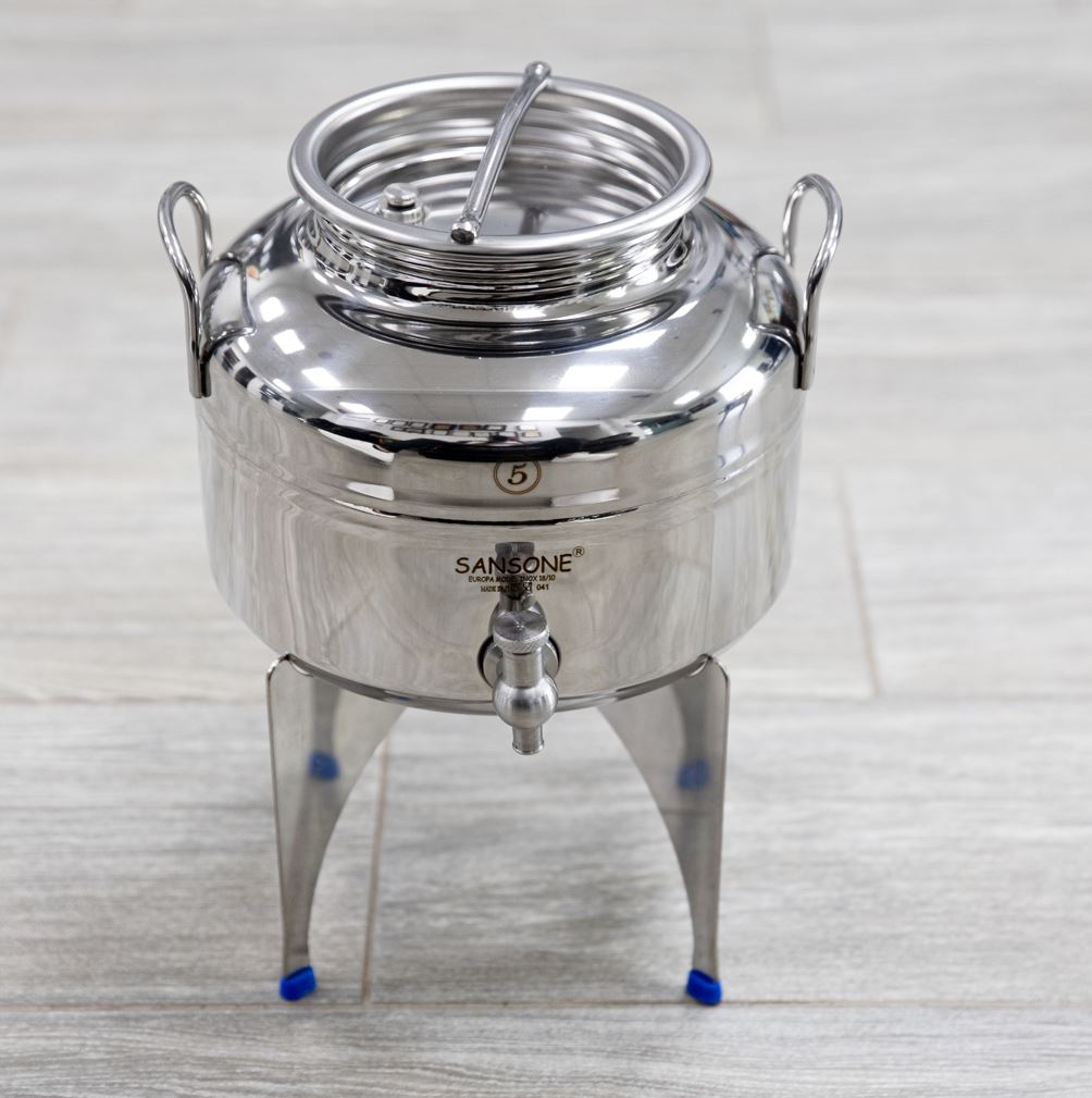 מיכל נירוסטה 5 ליטר